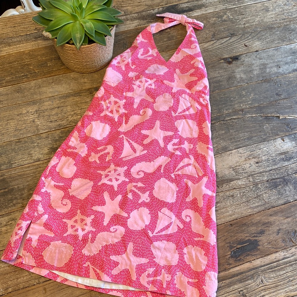 Lilly Pulitzer girls size 10 tie neck dress